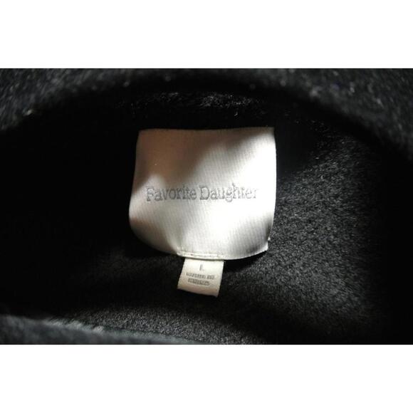 NEW, Favorite Daughter the Simon Double Breasted Longline Coat Black L #LD117 - Picture 10 of 12